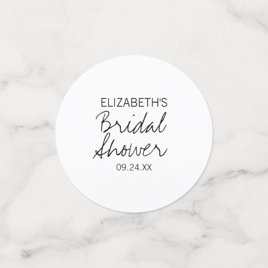 Pink Peonys und Parfüm Brautparty Konfetti (Klein Vorderseite)