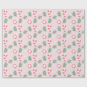 Pink Peppermint Bliss Geschenkpapier (Flach)