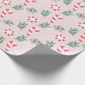 Pink Peppermint Bliss Geschenkpapier (Ecke)