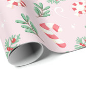 Pink Peppermint Bliss Geschenkpapier (Rolleneckpunkt)
