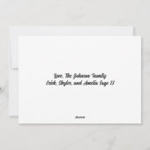 Pink Pepperminze Weihnachtskarte Feiertagskarte (Rückseite)