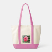 Pink Perfect Rose Tote Bag Tragetasche (Rückseite)