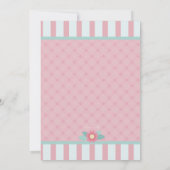 Pink Perfection Kinderdusche Einladung (Rückseite)