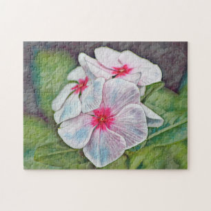 Pink Periwinkle Blume Puzzle