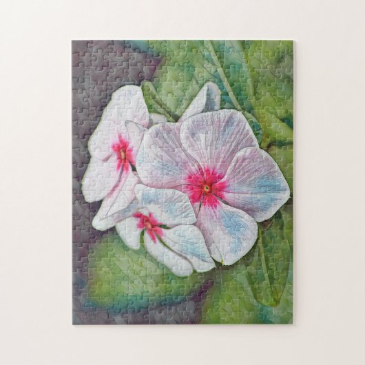 Pink Periwinkle Blume Puzzle (Vertikal)
