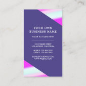 Pink Periwinkle Duft Gradient Parfüm Flasche Visitenkarte (Rückseite)