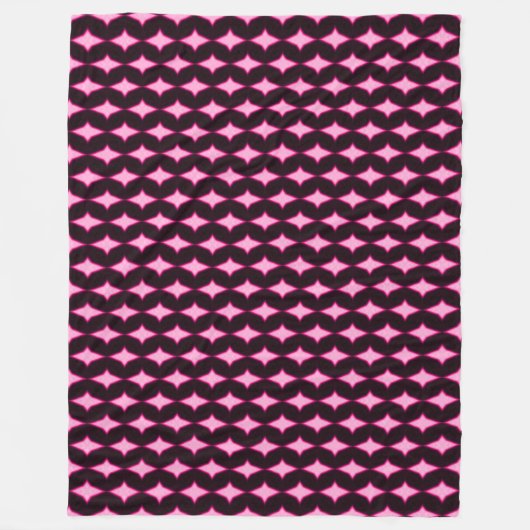 Pink Persian Diamond Princess Plush Pattern Fleecedecke (Vorderseite)
