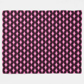 Pink Persian Diamond Princess Plush Pattern Fleecedecke (Vorderseite (Horizontal))