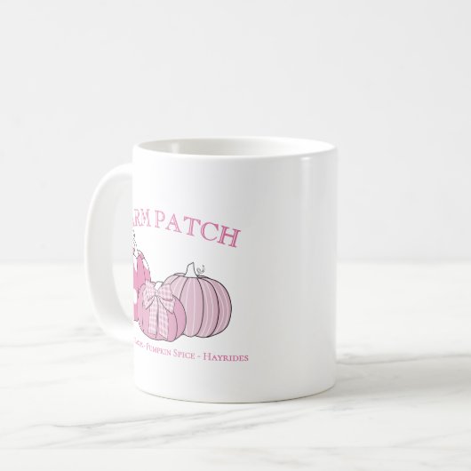 Pink Personal Farm Patch Kaffeetasse (Vorderseite Links)