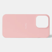 Pink personalisieren NAME Monogramm personalisiere iPhone Hülle (Rückseite (Horizontal))