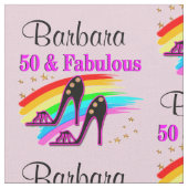 PINK PERSONALISIERT 50 UND FABRIK STOFF (Nahaufnahme)