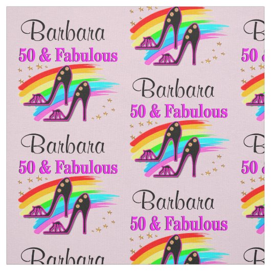 PINK PERSONALISIERT 50 UND FABRIK STOFF (Muster)