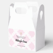 Pink personalisiert Baby Girl Taufe Vielen Dank fü Geschenkschachtel (Geöffnet)