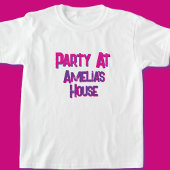 Pink Personalisiert Birthday Party T-Shirt