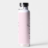 Pink Personalisiert Bridesmaid Vorschlag Name Hoch Trinkflasche (Rechts)