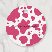 Pink Personalisiert Cowgirl Hat Country Bacheloret Geschenkanhänger (Rückseite)