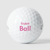 PINK Personalisiert Golfball (Vorderseite)