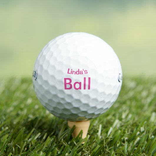 PINK Personalisiert Golfball (Insitu T-Shirt)