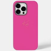 Pink Personalisiert iPhone Case Script Name (Rückseite)