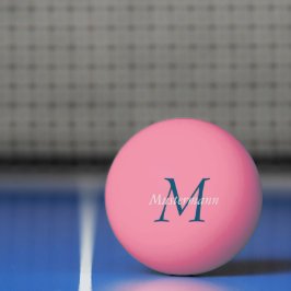 Pink personalisiert mit Monogramm Tischtennisball