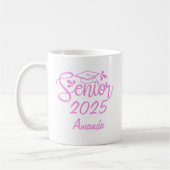 Pink Personalisiert Name Graduate Kaffeetasse (Links)