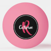 Pink Personalisiert Pong Ball Tischtennisball (Vorderseite)