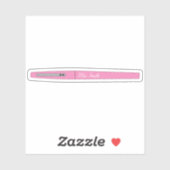 Pink Personalisiert Teacher Sticker (Blatt)
