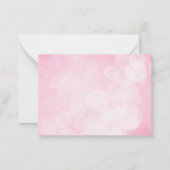 Pink Personalisiert Tigers Herzlich willkommen übe Mitteilungskarte (Rückseite)