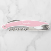 Pink Personalisiert Wedding Bridesmaid Kellnermesser (Rückseite)