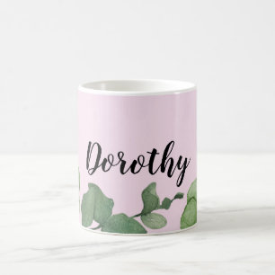 Pink personalisierte Umarmung, Whimsistische Roman Kaffeetasse