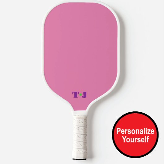 Pink Personalisiertes Mit Monogramm Pickleball-Pad Pickleball Schläger