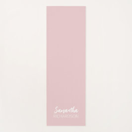 Pink Personalized Monogram Name Yogamatte