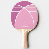 Pink Personalized Ping Pong Paddle with Name Tischtennis Schläger (Rückseite)