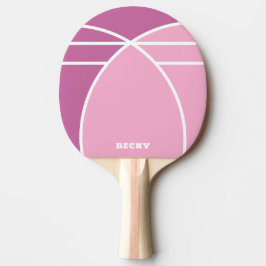 Pink Personalized Ping Pong Paddle with Name Tischtennis Schläger