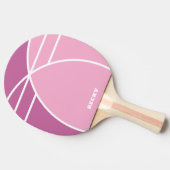 Pink Personalized Ping Pong Paddle with Name Tischtennis Schläger (Seitenansicht)