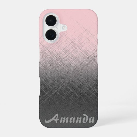 PINK - Persönlich iPhone 16 Hülle (Rückseite)