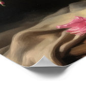 Pink Peruanische Blume Lilie Kunst, Dichtung und M Poster (Ecke)