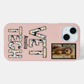Pink Pet Foto Vet Tech Name Case-Mate iPhone Hülle (Rückseite (Horizontal))