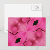 Pink Petal Abstrakt Postkarte (Vorne/Hinten)