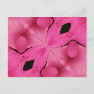 Pink Petal Abstrakt Postkarte