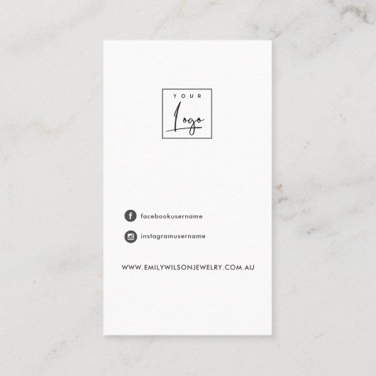 PINK PETAL HANDMADE PAPIER HAIR CLIP DISPLAY CARD VISITENKARTE (Rückseite)