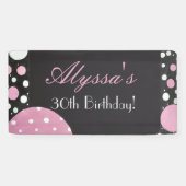 Pink Petals Birthday Banner (Horizontal)