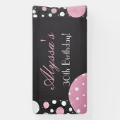 Pink Petals Birthday Banner (Vertikal)