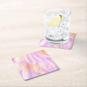 Pink Petals Custom Square Untersetzer (Vor Ort)