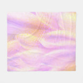 Pink Petals Fleece Blanket (Vorderseite (Horizontal))