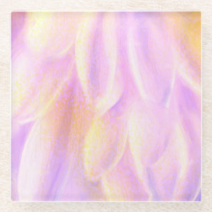 Pink Petals Glass Untersetzer