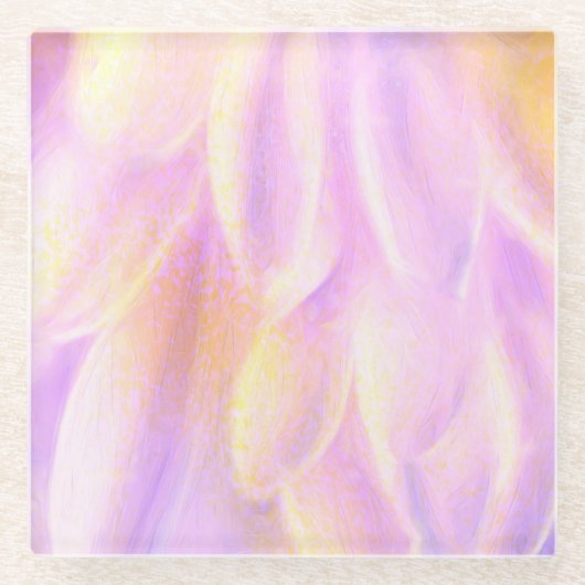 Pink Petals Glass Untersetzer (Vorderseite)