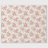 Pink Petals Glow Geschenkpapier (Flach)