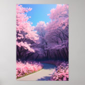 Pink Petals Lane Poster (Vorne)