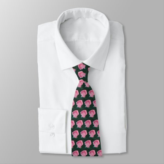 Pink Petals Neck Tie Krawatte (Gebunden)